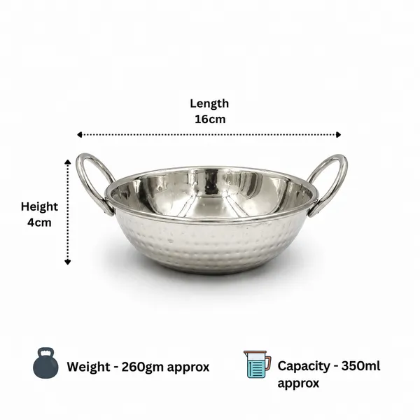 Stainless_Steel_Hammered_Finish_Kadhai_with_Handles__Premium_Serveware_