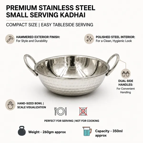 Stainless_Steel_Hammered_Finish_Kadhai_with_Handles__Premium_Serveware_