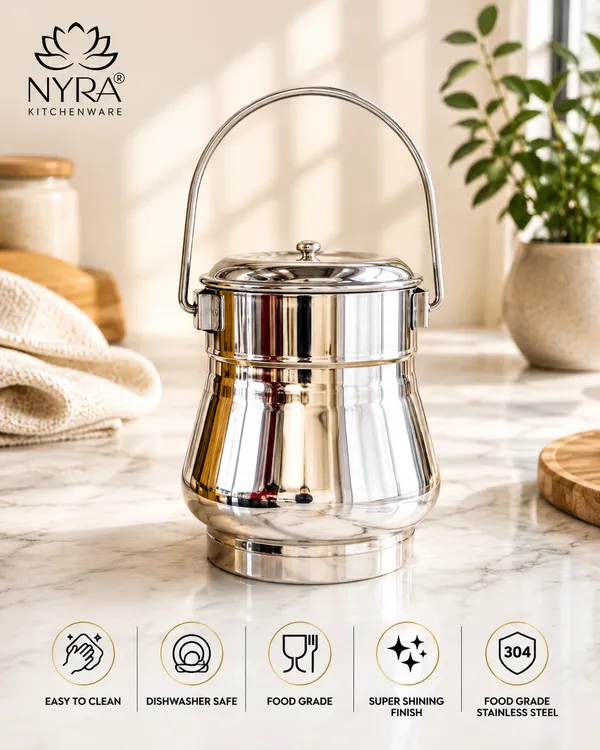Stainless_Steel_Milk_Pot/Container_with_lid_|_Flat_Bottom_dolchi_for_Milk_-_4_sizes