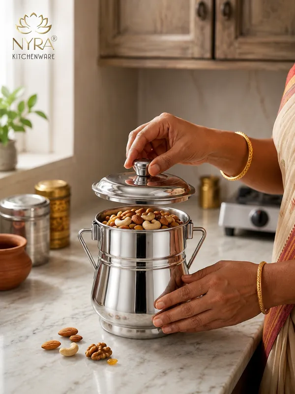 Stainless_Steel_Milk_Pot/Container_with_lid_|_Flat_Bottom_dolchi_for_Milk_-_4_sizes