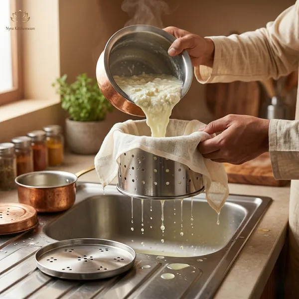 Stainless_Steel_Glossy-Finish_Round_Cheese/Paneer_Maker_-_Quick_Press_Mould_-_3_Sizes