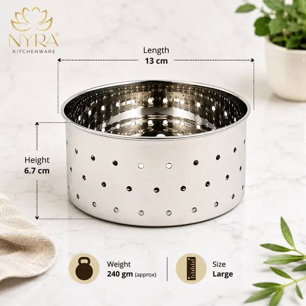 Stainless_Steel_Glossy-Finish_Round_Cheese/Paneer_Maker_-_Quick_Press_Mould_-_3_Sizes