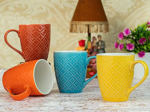 Quick_To_Deal_Handcrafted_Scratch_Resistance_Microwave_Coffee_Mug_Multi_Abseinth_Mug_Set_Of_6_Ceramic_Mugs_To_Gift_To_Best_Friend_Tea_Mugs_Coffee_Mugs_Microwave_Safe_Coffee_Mugs_Ceramic_Tea_Cups_(320_Ml_Each)