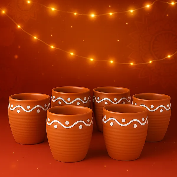 Clay_Kulhad_Mug_-_Handmade_Terracotta_Chai_Cup_-_200Ml_Natural_Unglazed_Tea_Mug_-_Reusable_Kulfi_Ice_Cream_Cup_-_Coffee_Tumbler_-_Set_Of_6