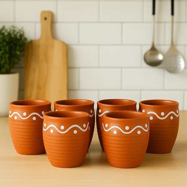 Clay_Kulhad_Mug_-_Handmade_Terracotta_Chai_Cup_-_200Ml_Natural_Unglazed_Tea_Mug_-_Reusable_Kulfi_Ice_Cream_Cup_-_Coffee_Tumbler_-_Set_Of_6