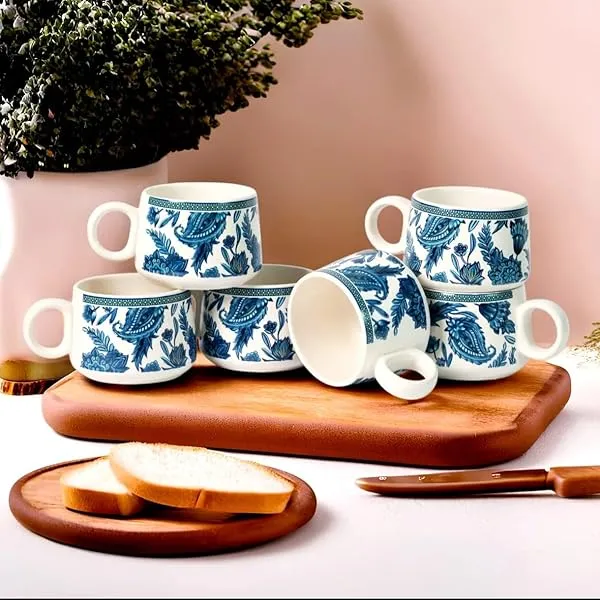 Quick_To_Deal_Premium_Blue_Floral_Ceramic_Tea_Cup_Set__6_Pieces_|_Elegant_Handcrafted_Chai_Cups_For_Home_&_Gifting