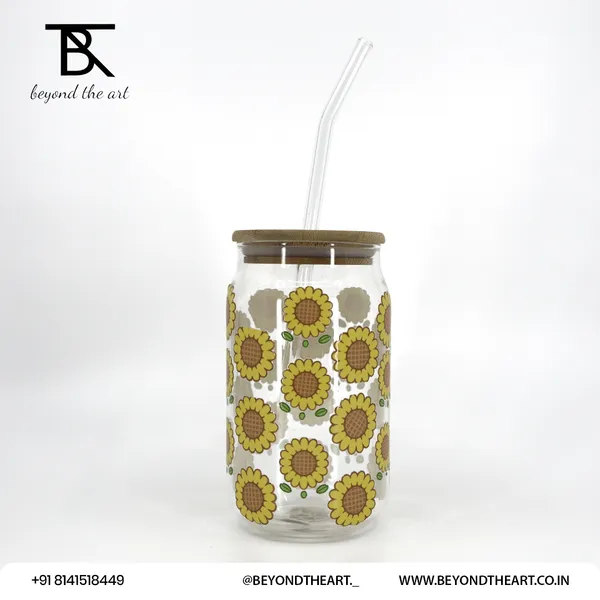 Multicolor_Sunflower_Bliss_Glass_Sipper