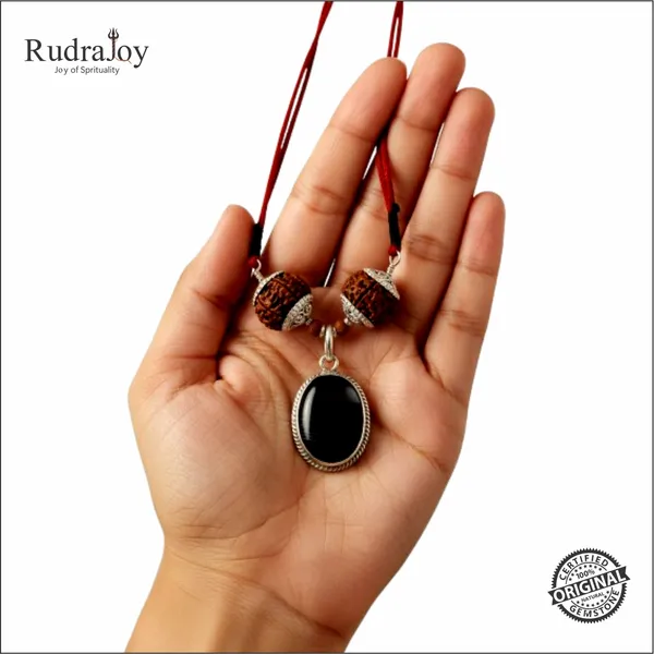 Dhan_Raksha_Kawach_–_7 Mukhi_Rudraksha_&_Sulemani_Hakik_For_Wealth_&_Protection