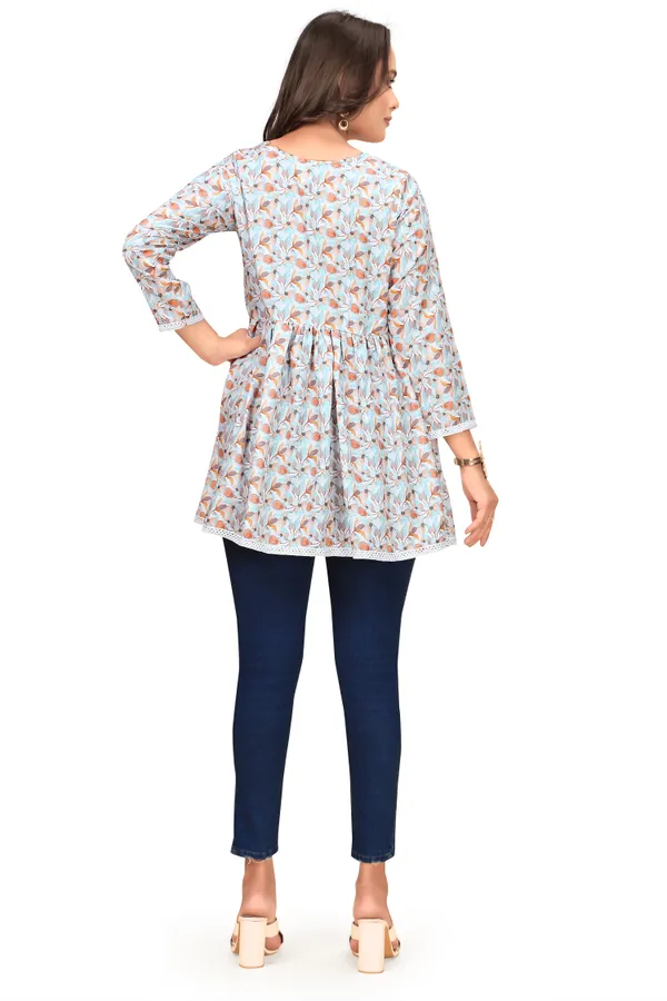 Brown_Rayon_Slub_Tunic_Top_For_Women
