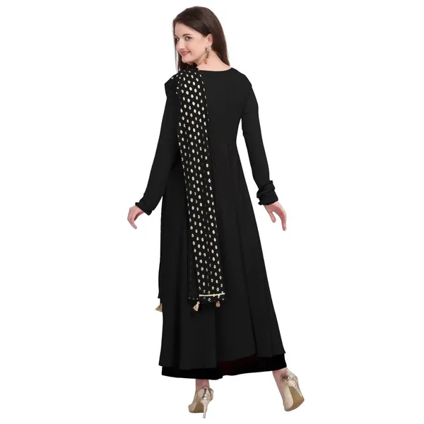Black_Crepe_Kurti_&_Dupatta_Set_For_Women