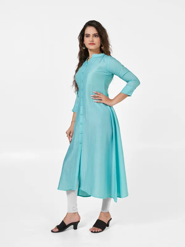 Bottle_Green_Parampara_Kurti_For_Women