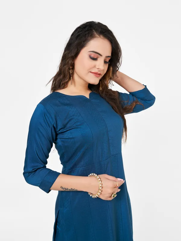 Rama_Jacquard_Kurti_Pant_Set_For_Women_
