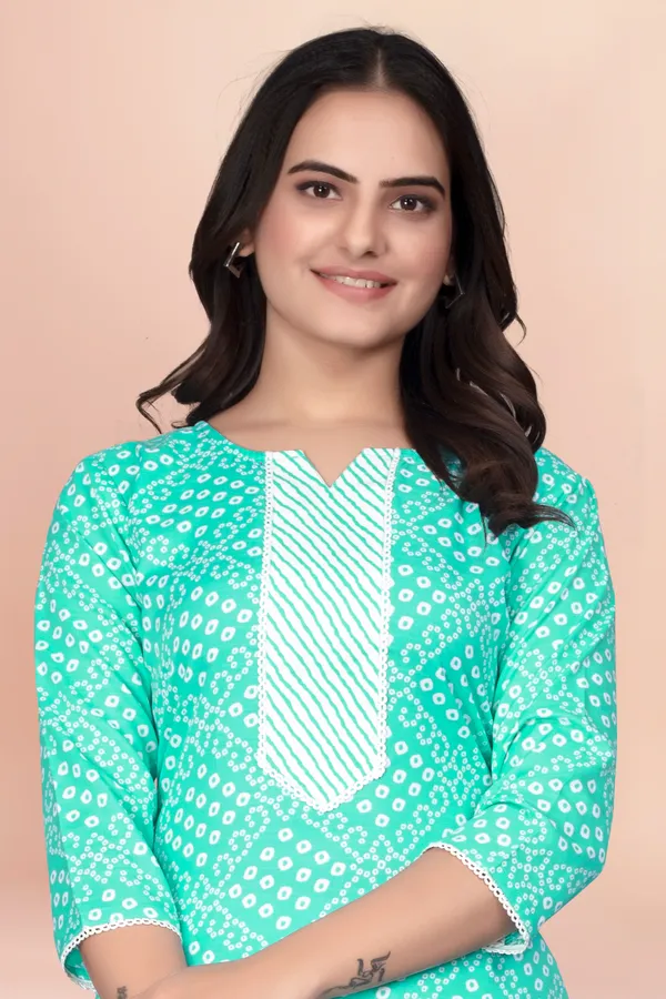 Sky_Cotton_Blend_Kurti_Pant_Set_For_Women_