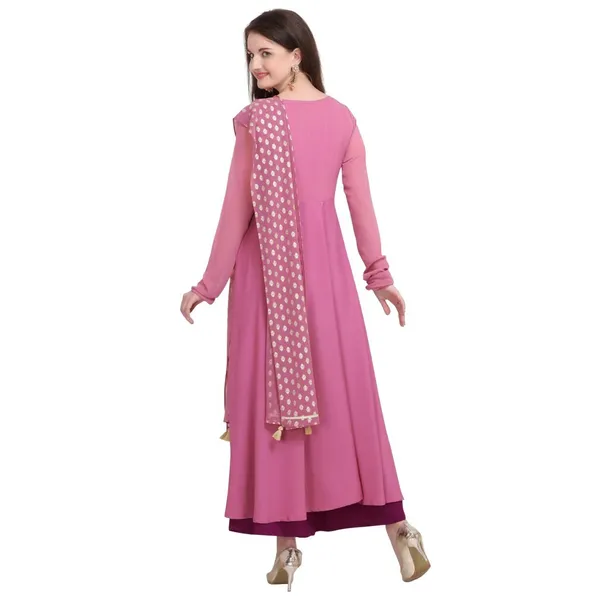 Pink_Crepe_Kurti_&_Dupatta_Set_For_Women
