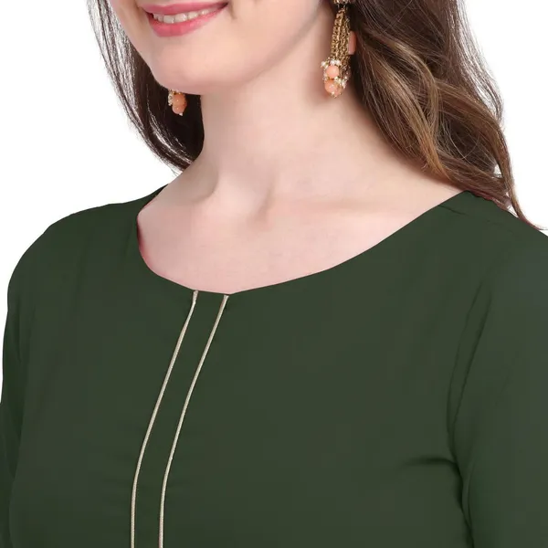 Green_Crepe_Kurti_&_Dupatta_Set_For_Women