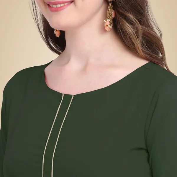 Green_Crepe_Kurti_&_Dupatta_Set_For_Women