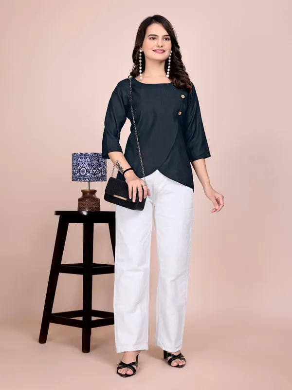 Black_Pv_Chanderi_Tunic_Top_For_Women