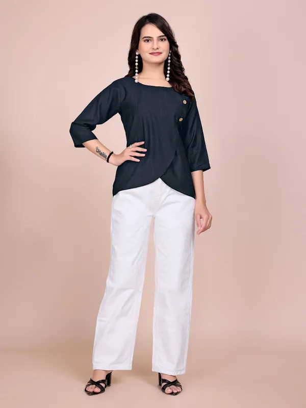 Black_Pv_Chanderi_Tunic_Top_For_Women