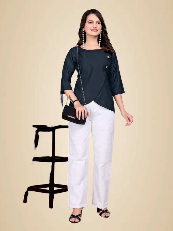 Black_Pv_Chanderi_Tunic_Top_For_Women