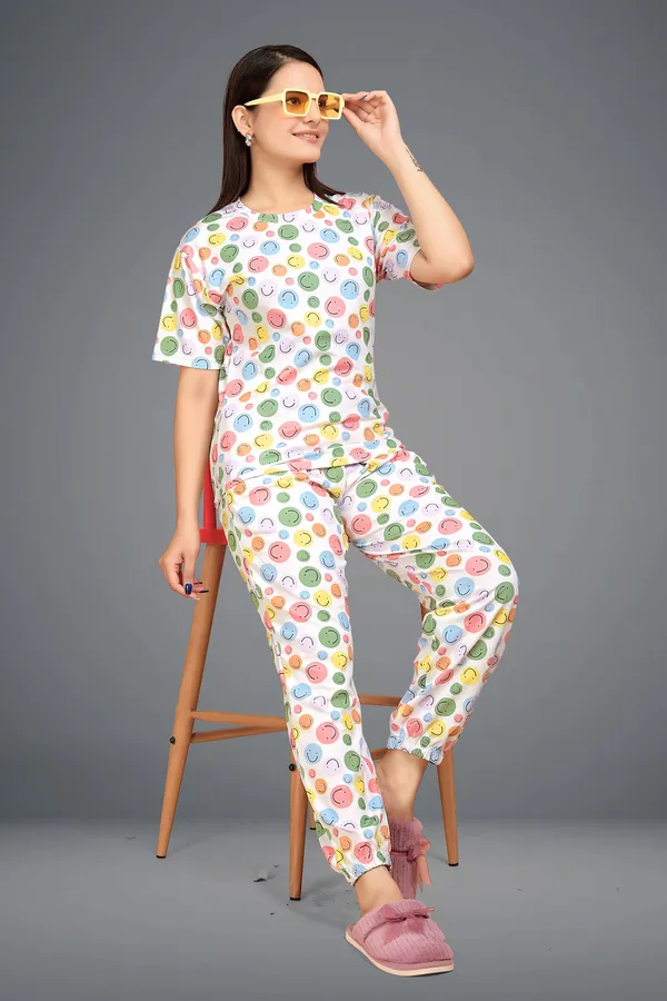 Multicolour_Lycra_Night_Suit_For_Women