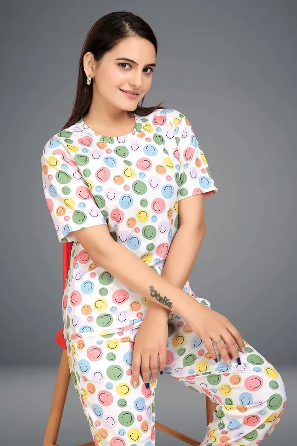 Multicolour_Lycra_Night_Suit_For_Women