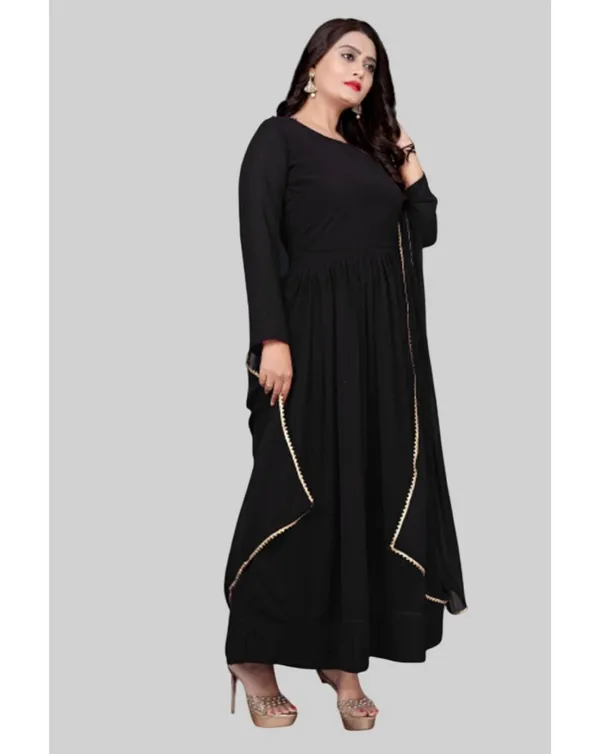 Black_Georgette_Kurti_&_Dupatta_Set_For_Women