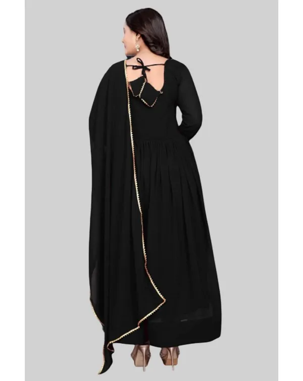 Black_Georgette_Kurti_&_Dupatta_Set_For_Women