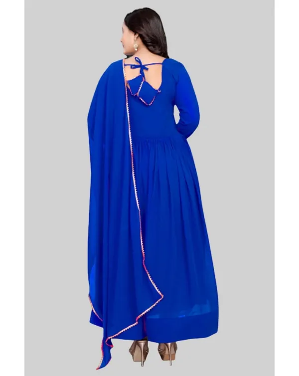 Blue_Georgette_Kurti_&_Dupatta_Set_For_Women