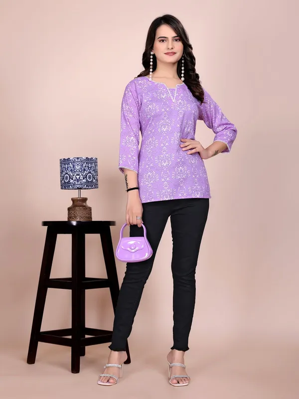 Purple_Rayon_Slub_Tunic_Top_For_Women