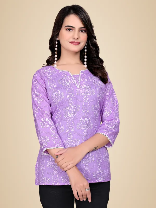 Purple_Rayon_Slub_Tunic_Top_For_Women