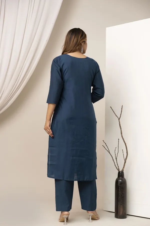 Blue_Pure_Roman_Silk_Kurta_Pant_&_Dupatta_For_Women