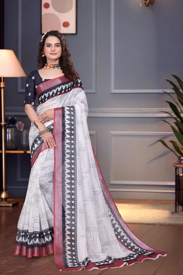 Black_Linen_Saree_For_Women