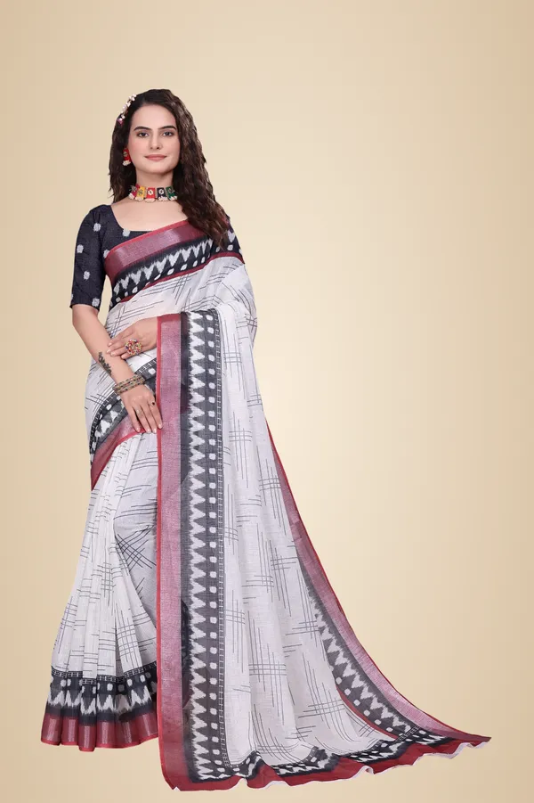 Black_Linen_Saree_For_Women