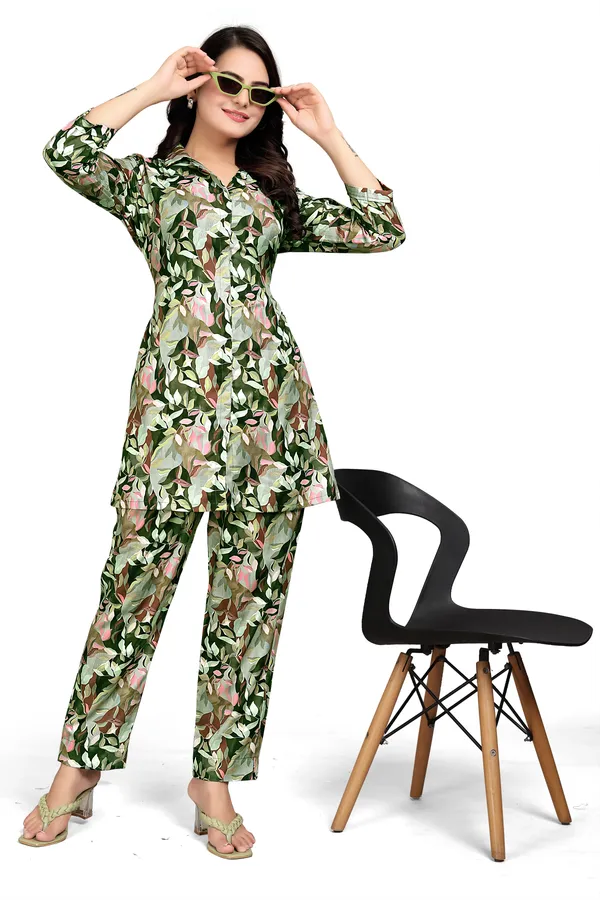 Green_Rayon_Slub_Co_Ord_Set_For_Women