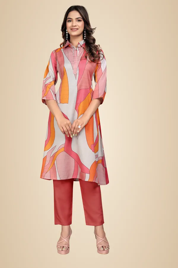 Pink_Rayon_Slub_Co_Ord_Set_For_Women