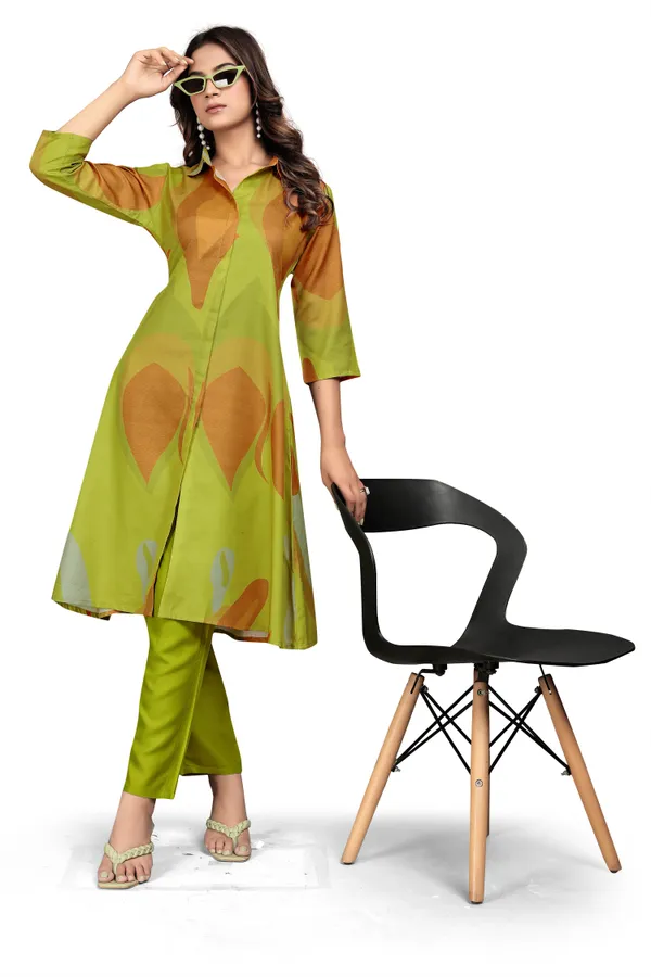 Green_Rayon_Slub_Co_Ord_Set_For_Women
