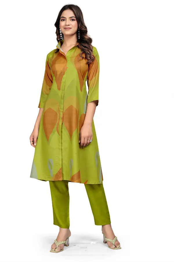 Green_Rayon_Slub_Co_Ord_Set_For_Women