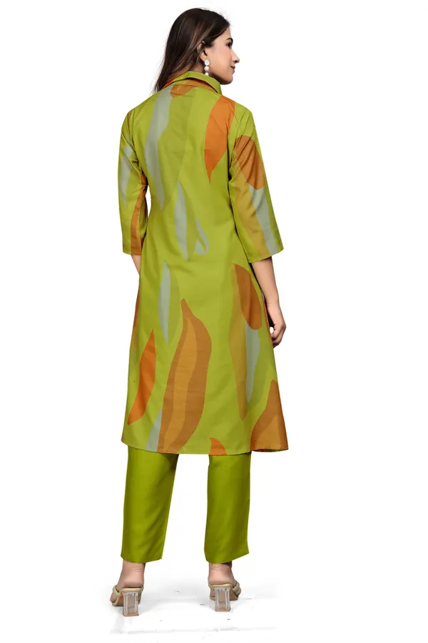Green_Rayon_Slub_Co_Ord_Set_For_Women
