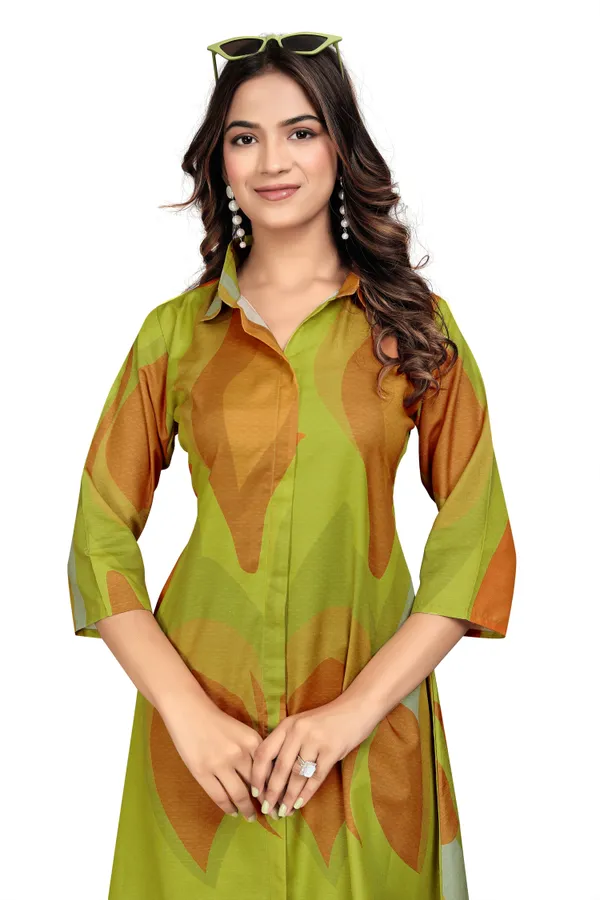 Green_Rayon_Slub_Co_Ord_Set_For_Women