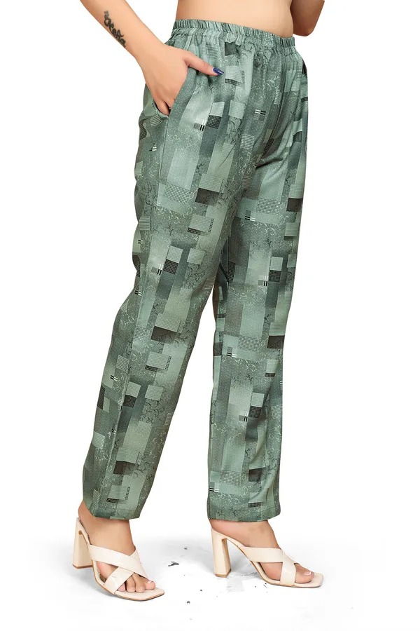 Green_Rayon_Slub_Kurti_Pant_Set_For_Women