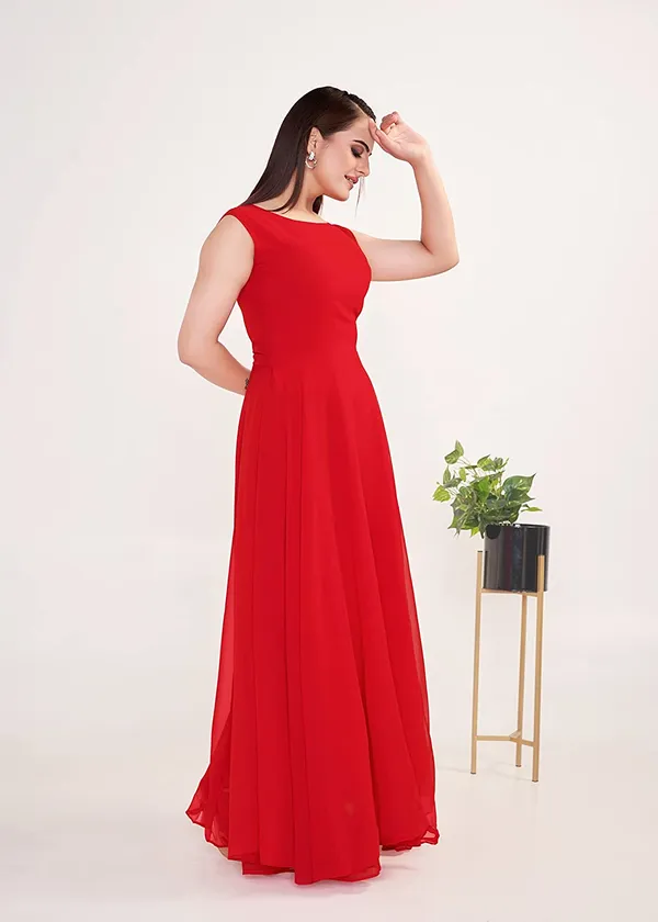 Red_Georgette_Gown_For_Women