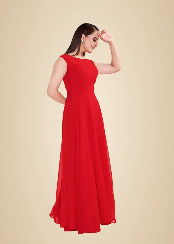 Red_Georgette_Gown_For_Women