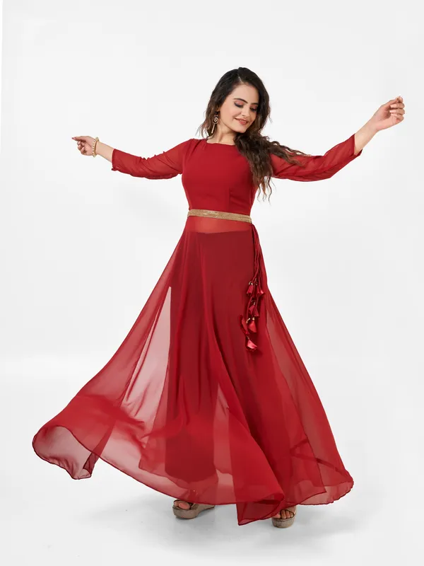 Red_Georgette_Gown_For_Women