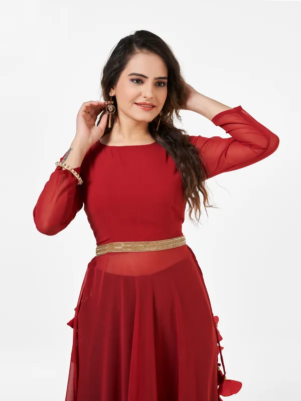 Red_Georgette_Gown_For_Women