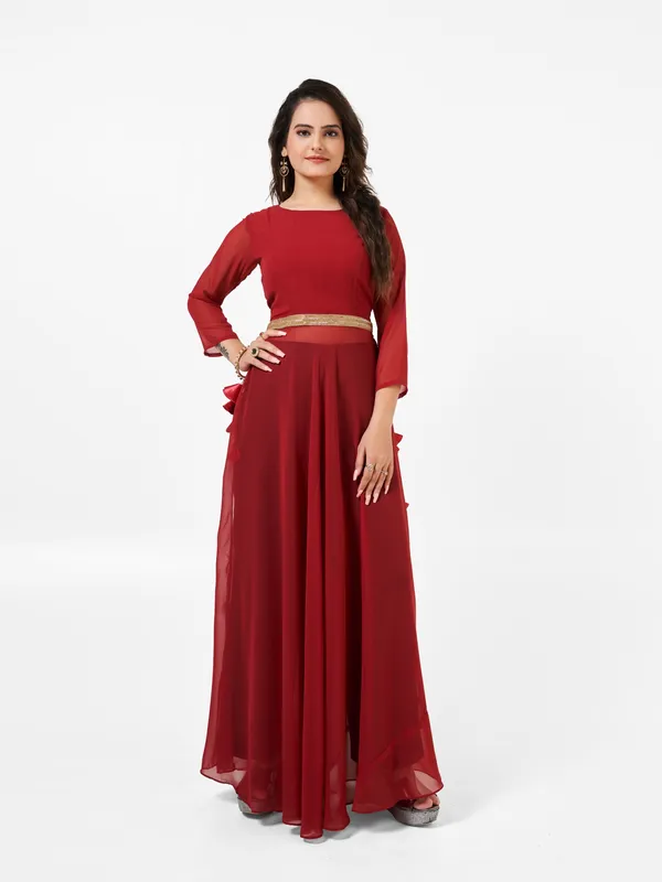 Red_Georgette_Gown_For_Women