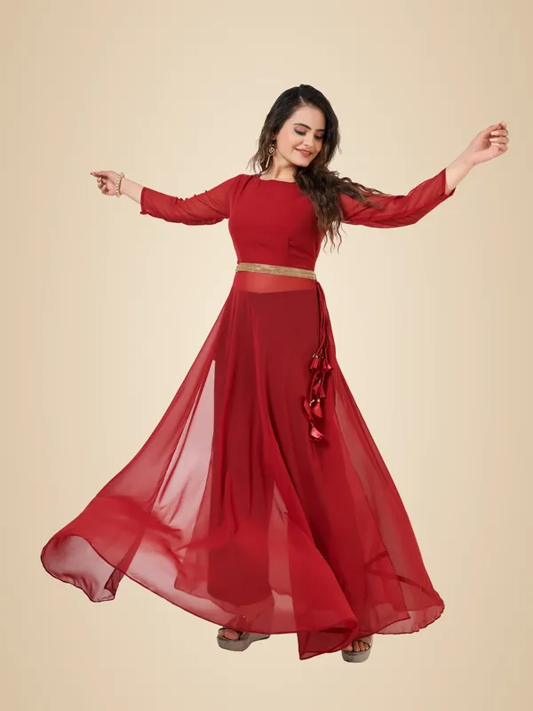 Red_Georgette_Gown_For_Women