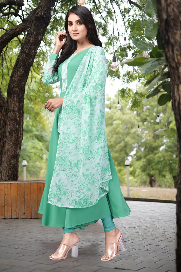 Rama_Crepe_Kurti_&_Dupatta_Set_For_Women