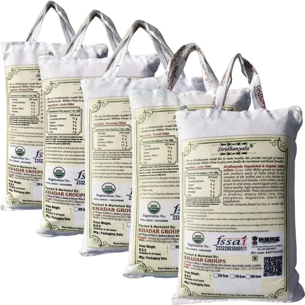 Unpolished_And_Organic_Five_Positive_Millet_(Kodo920Gm,_Little920Gm,_Browntop920Gm,_Foxtail_920Gm_And_Barnyard920Gm_Each)_Millets_Gwt_4800Gm_New_Tech_Rock-Hard_Vacuumed_Pack