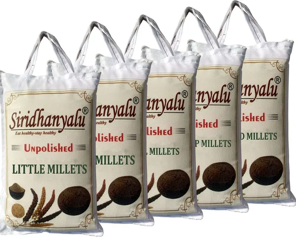 Unpolished_And_Organic_(Little_Millets_920Gm,_Pack_Of_5)_Organically_Grown_From_Karnataka