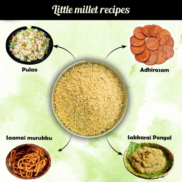 Unpolished_And_Organic_(Little_Millets_920Gm,_Pack_Of_5)_Organically_Grown_From_Karnataka